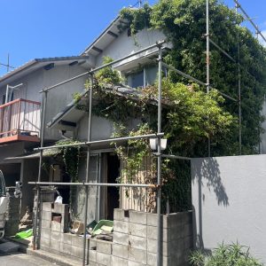 北平野南の町　家屋解体